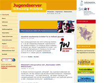 Tablet Screenshot of jugendserver-sh.de